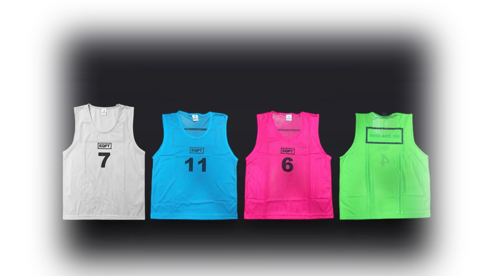 EQPT Numbered Bibs in numbered, sold as a set of ten