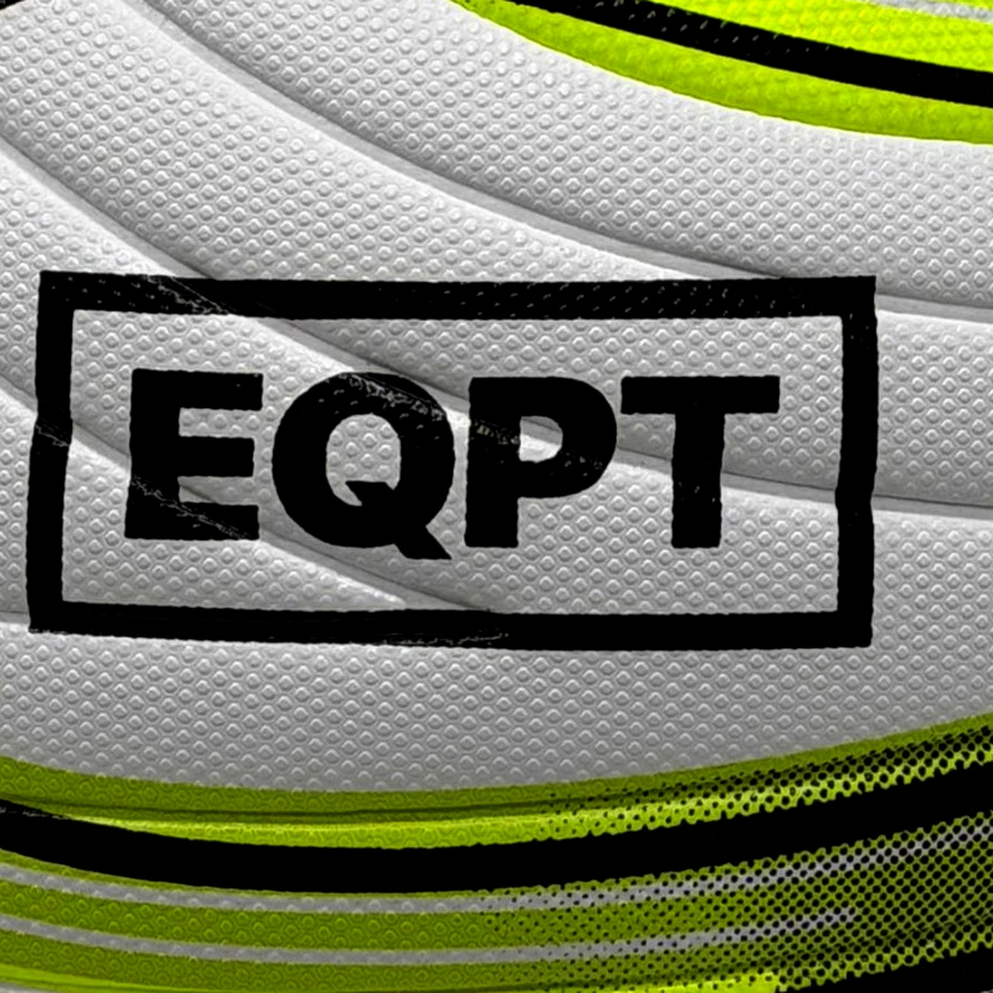 The EQPT mark printed on a match ball panel